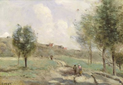 Coubron: Ascending Path by Jean Baptiste Camille Corot